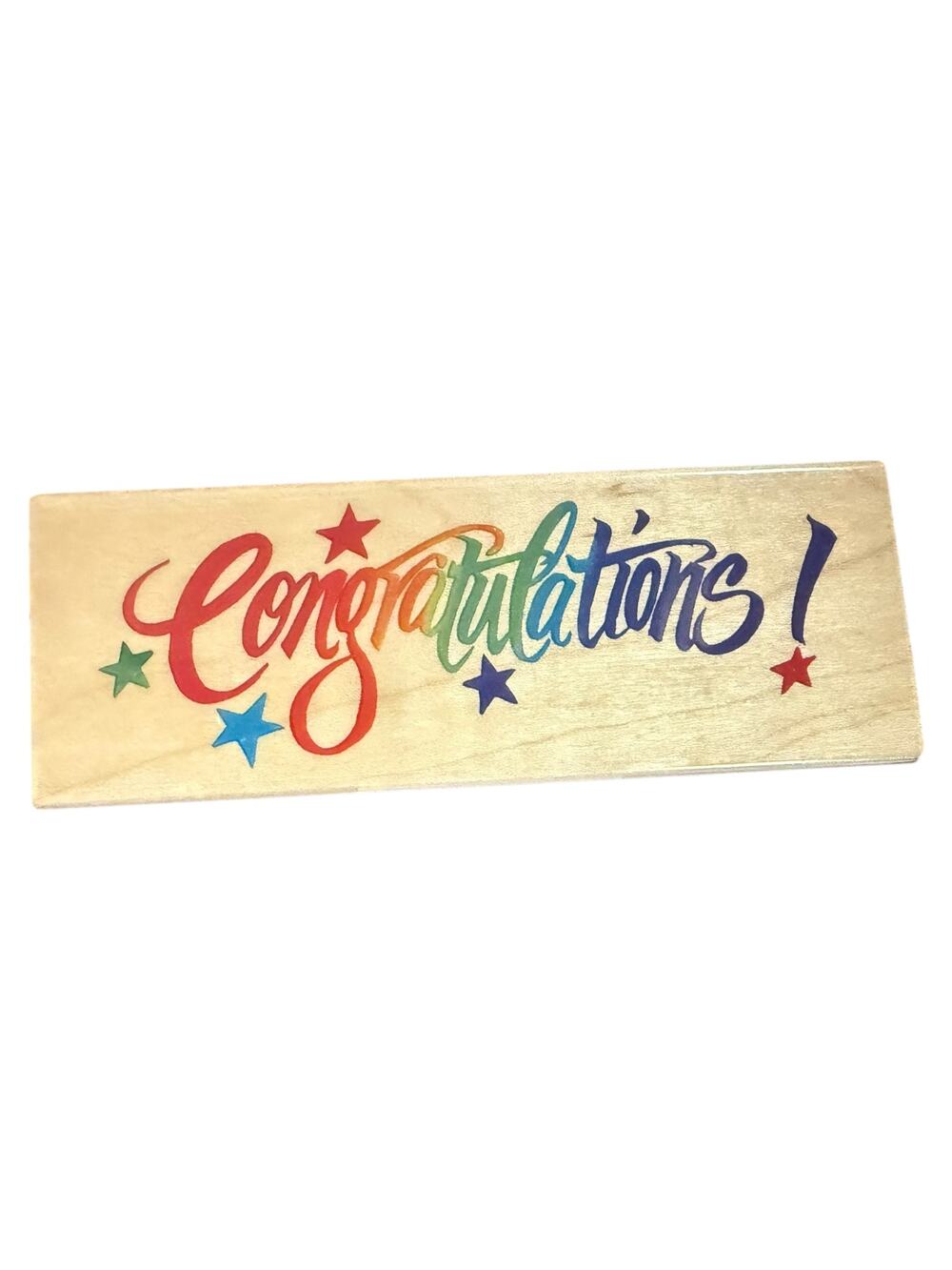 All Night Media Posh Impressions Congratulations 550-H24 Rubber Stamp